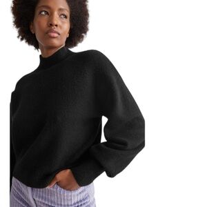 & Other Stories - Mock Neck Relaxed Fit Sweater Sz L